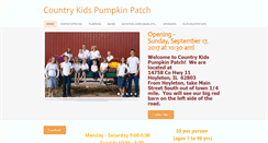 Desktop Screenshot of countrykidspumpkinpatch.com